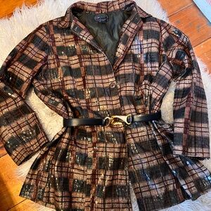 Plaid Snakeskin Selene Sport jacket size 2X